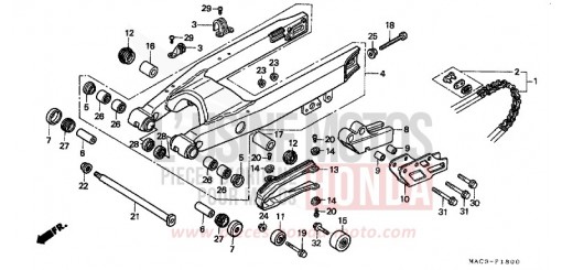 BRAS OSCILLANT CR500R1 de 2001